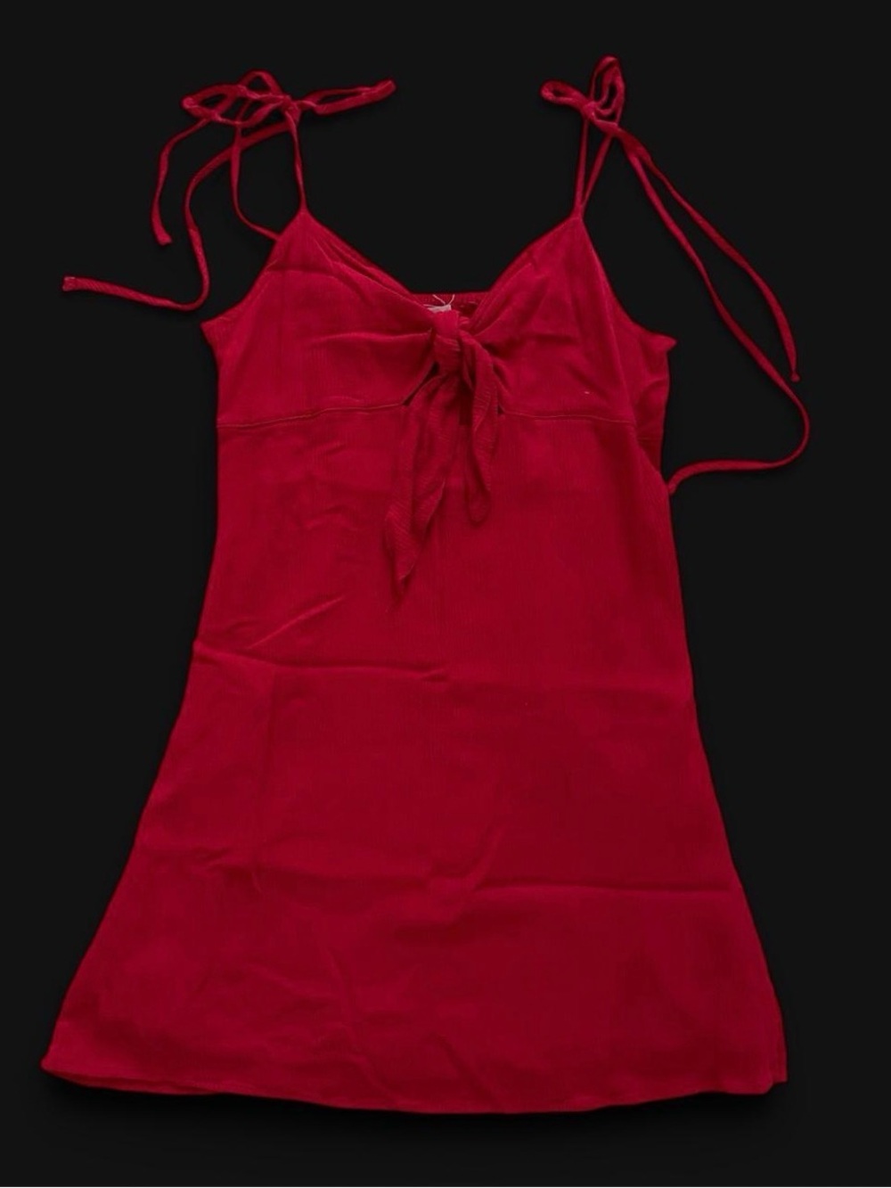 PacSun L.A HeartsTie-Front Red Slip Dress Camisole